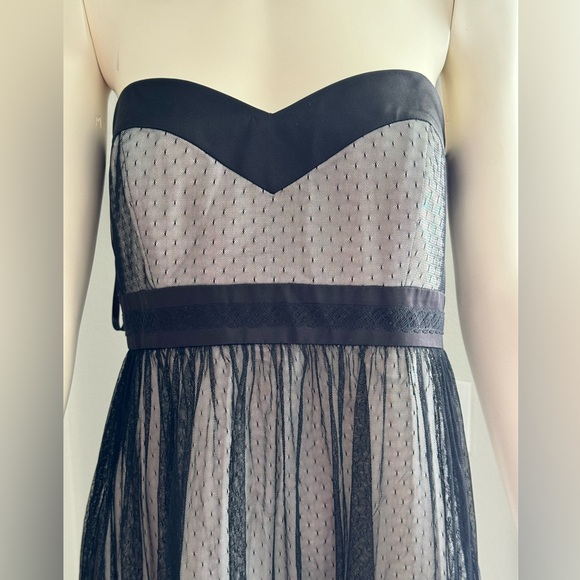 Prom Dress Strapless lace overlay Dress Size 12 New - Picture 2 of 8